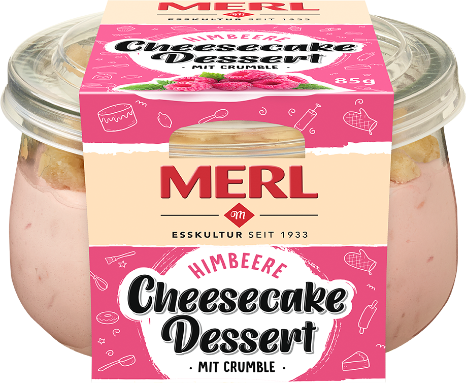 MERL Cheesecake-Dessert Himbeere