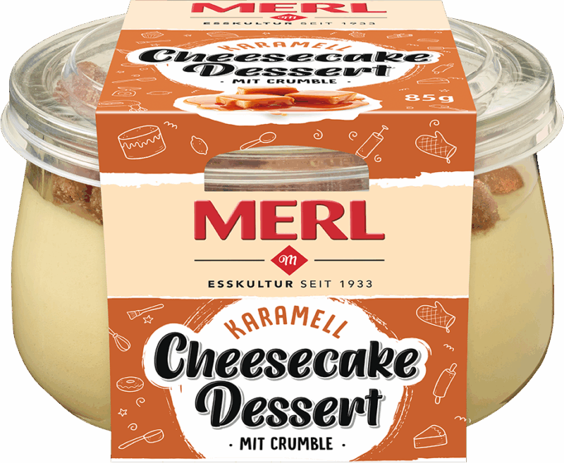 MERL Cheesecake-Dessert Karamell