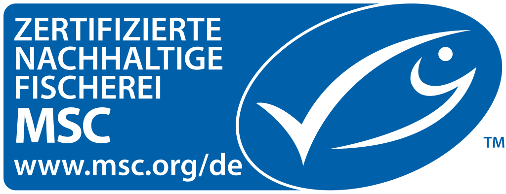 MSC Siegel für zertifizierte nachhaltige Fischerei